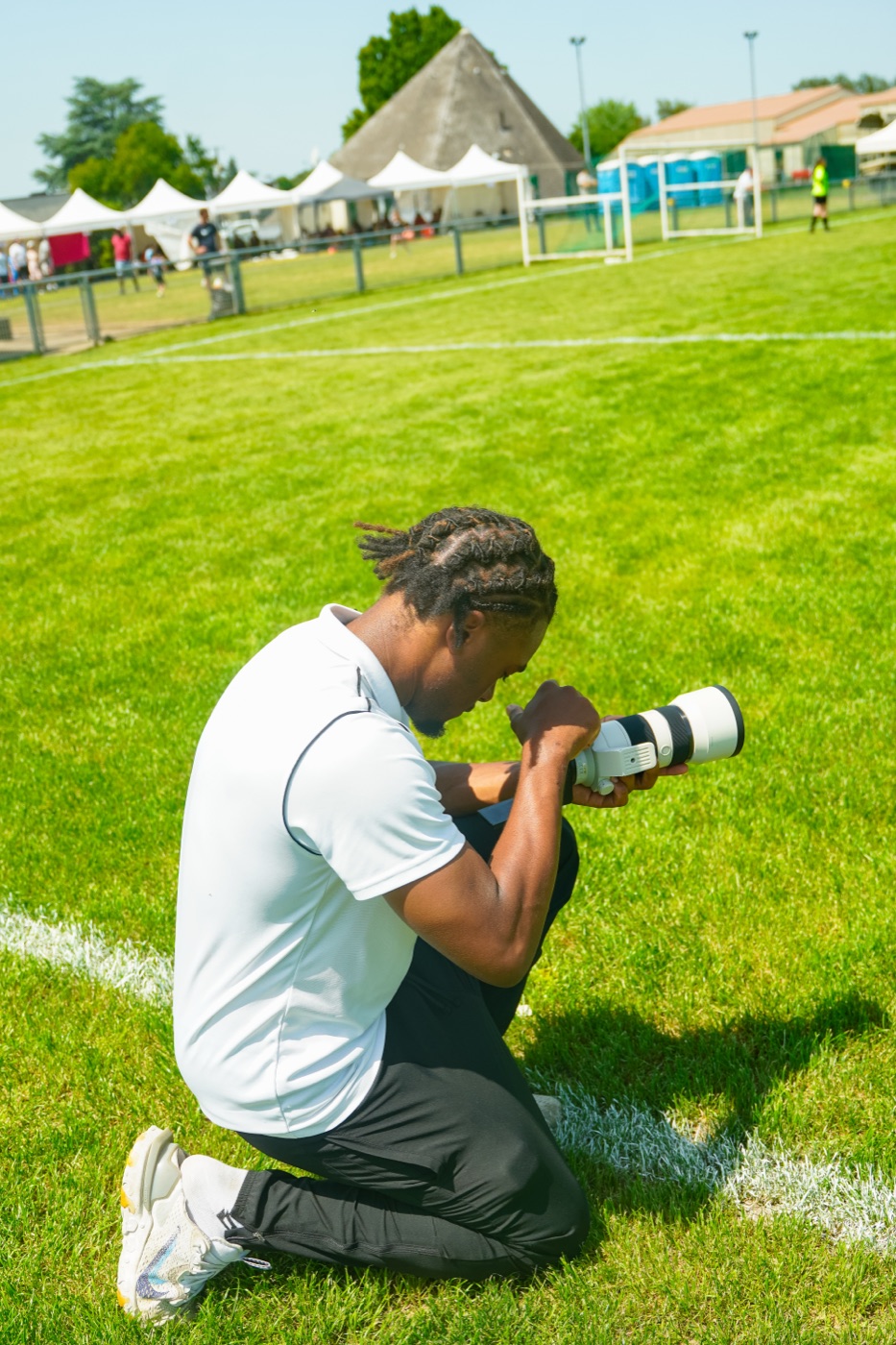Photographe SportVision en action sur le terrain